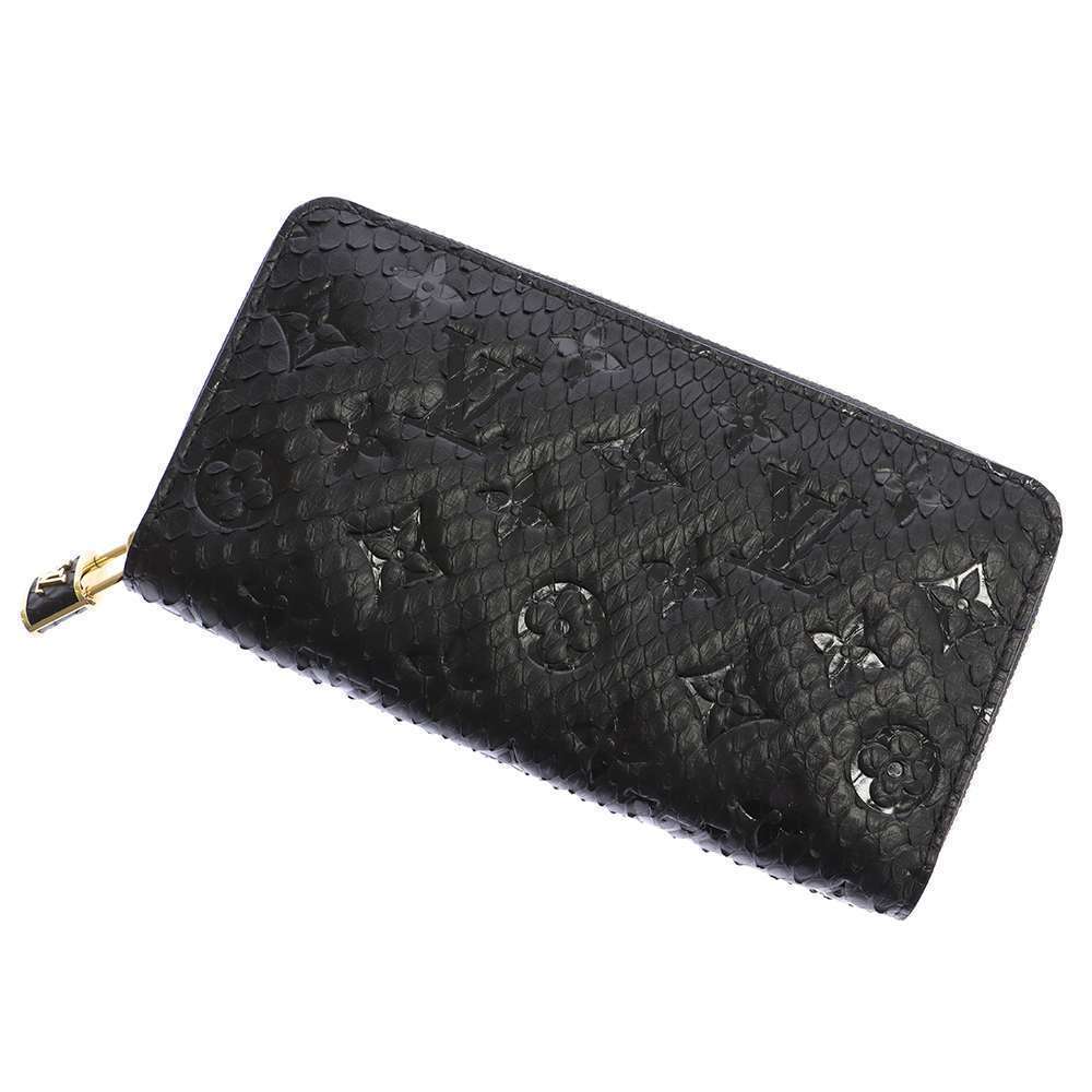 Louis Vuitton Long Python Zippy Wallet Black - image 1